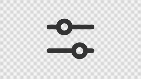 Animated equalizer line ui icon Stock Footage 219399617