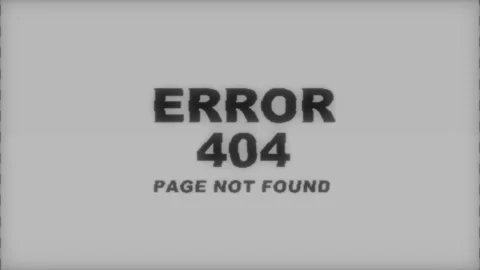Animated Error 404 page not found Stock Footage 310343942