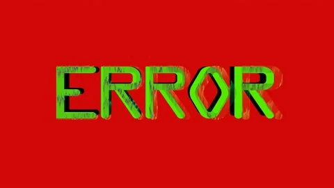 Animated Error message on red glitch pixels patterns background, LOOPING Stock Footage 118363836