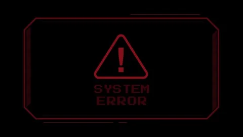 An animated error warning popup mimickin... | Stock Video | Pond5