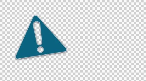 Animated exclamation mark sign for video or presentation Stock Footage 42569719