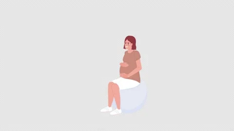 Animated expectant bouncing on ball Stock Footage 236626540