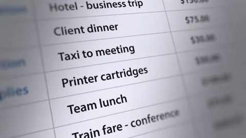 Animated Expense Report Rising Stock Footage 259000470