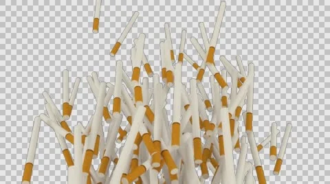 exploding cigarettes Animated exploding straight up new plain... | Stock Video