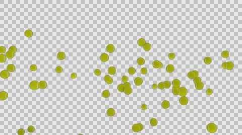 Animated exploding or jumping plain tennis balls Stock Footage 65530147