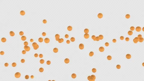 Animated exploding Ping-Pong balls - orange Stock Footage 267343312
