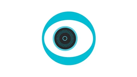 Animated Eye Icon Stock Footage 79054142