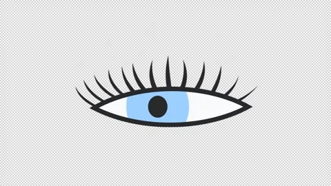 Animated eyes looking left and right. Stock Footage 292871473