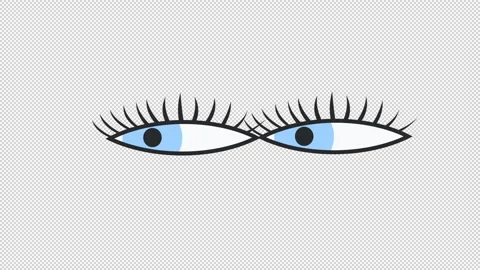 Animated eyes looking left and right. Stock Footage 292871506
