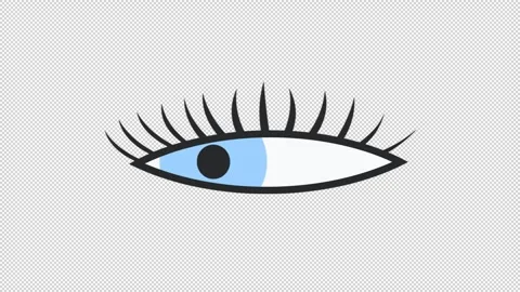 Animated eyes looking left and right. Stock Footage 292871525