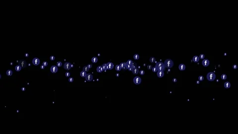 Animated Facebook logo explosion Video stock 142672954