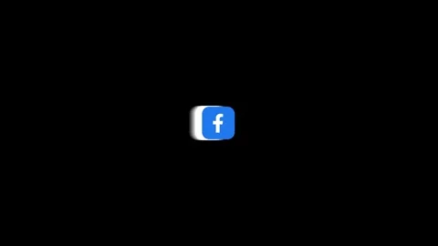 An animated Facebook social network icon Stock Footage 331125388