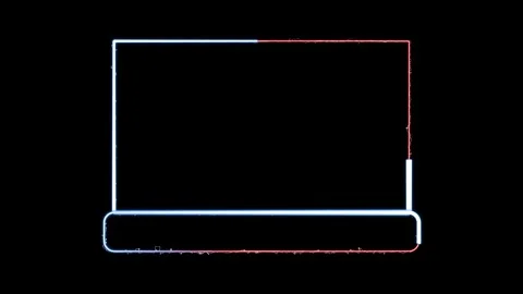 Animated Facecam Overlay for live streaming, Neon Frame suitable for Streamers Stock Footage 273622484