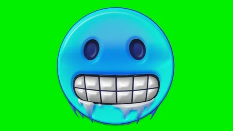 Animated faces with emotions on a green background. Stock Footage 320552070