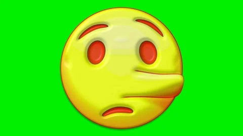 Animated faces with emotions on a green background. Stock Footage 320552074