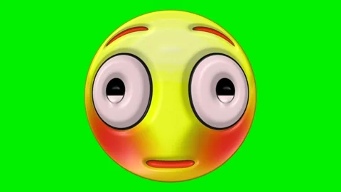 Animated faces with emotions on a green background. Stock Footage 320552077