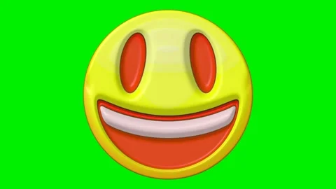 Animated faces with emotions on a green background. Stock Footage 320552109
