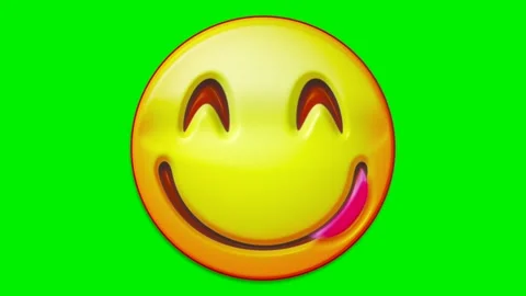 Animated faces with emotions on a green background. Stock Footage 320552149