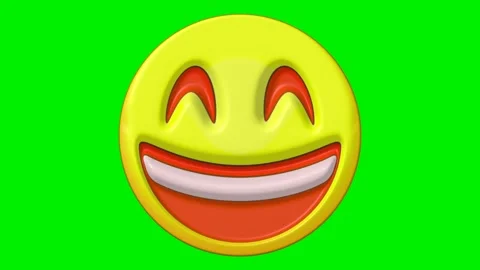 Animated faces with emotions on a green background. Stock Footage 320552152