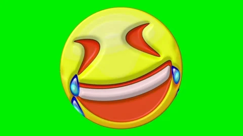 Animated faces with emotions on a green background. Stock Footage 320552226