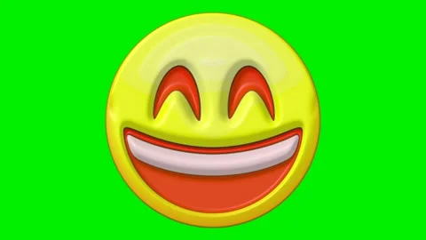 Animated faces with emotions on a green background. Stock Footage 320552259