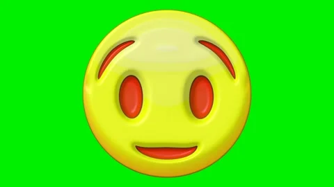 Animated faces with emotions on a green background. Stock Footage 320552278
