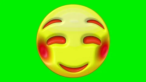 Animated faces with emotions on a green background. Stock Footage 320552313