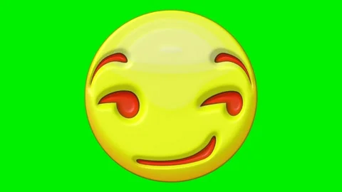 Animated faces with emotions on a green background. Stock Footage 320552329