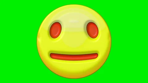 Animated faces with emotions on a green background. Stock Footage 320552339