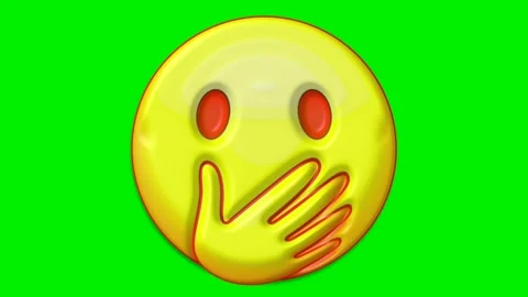 Animated faces with emotions on a green background. Stock Footage 320552527