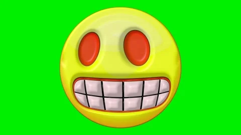 Animated faces with emotions on a green background. Stock Footage 320552541