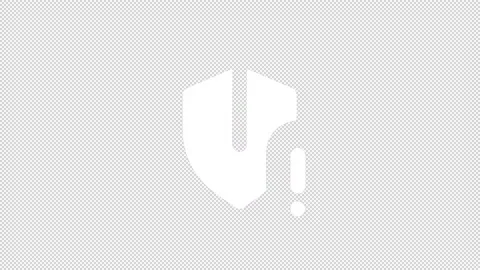 Animated failure white line ui icon Stock Footage 224061967