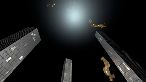Animated Falling Dollar Signs Stock Footage 72349812