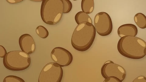 Animated Falling Kiwi Fruit Pattern on a Warm Mesh Background Stock Footage 344617333