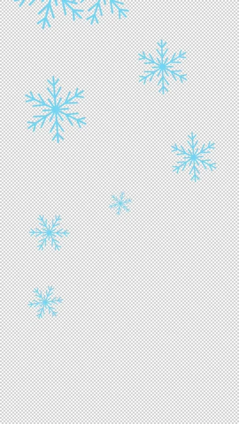 Animated falling snowflakes. Stock Footage 283658956
