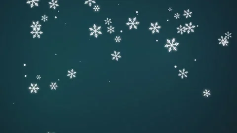 Animated falling snowflakes on a winter night creating a festive and magica.. Video stock 341285868