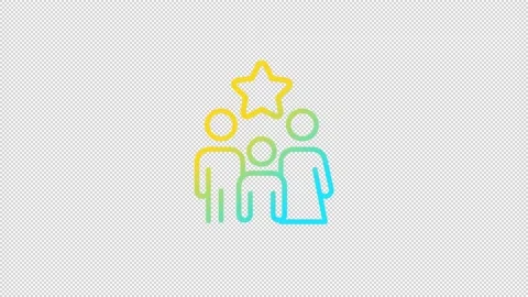 Animated family fee gradient ui icon Stockbeeldmateriaal 223121848