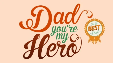 Animated Fathers day Stock Footage 285560453