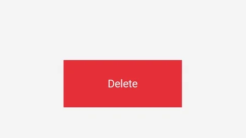 Animated file delete button popup Stock Footage 94602358