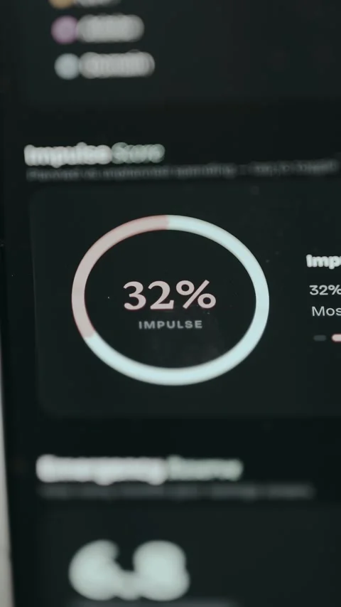 Animated finance chart comparing planned and unplanned spending Stock Footage 332085073