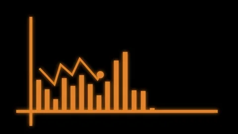 Animated Financial Chart with Rising Bars Depicting Business Revenue Growth.. Stock-Footage 310199375