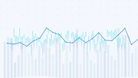 Animated Financial Data Graph Stock Footage 342791237