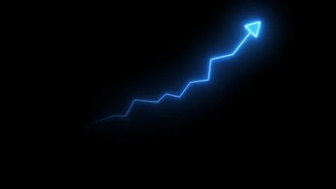Animated Financial Growth Graph. Graph Depicting Financial Growth, Stock Ma.. Video stock 310154947