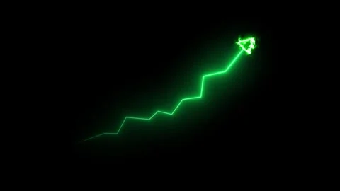 Animated Financial Growth Graph. Graph Depicting Financial Growth, Stock Ma.. Stock Footage 310154949