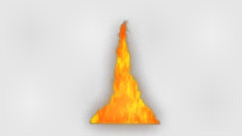 Animated fire and flame burning Stock Footage 283117921