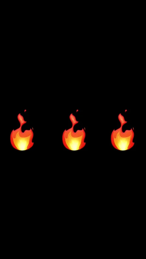Animated fire burning in seamless loop Stock Footage 329406354