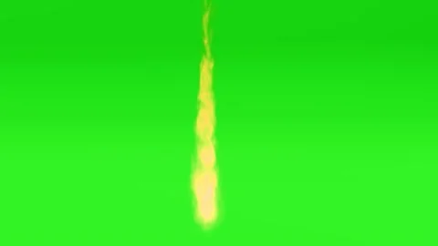 Animated Fire Flame Effect on Green Screen Stock Footage 330920403
