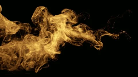 Animated fire plume on black background, seamless loop, hand drawn digital .. Stock Footage 342041199