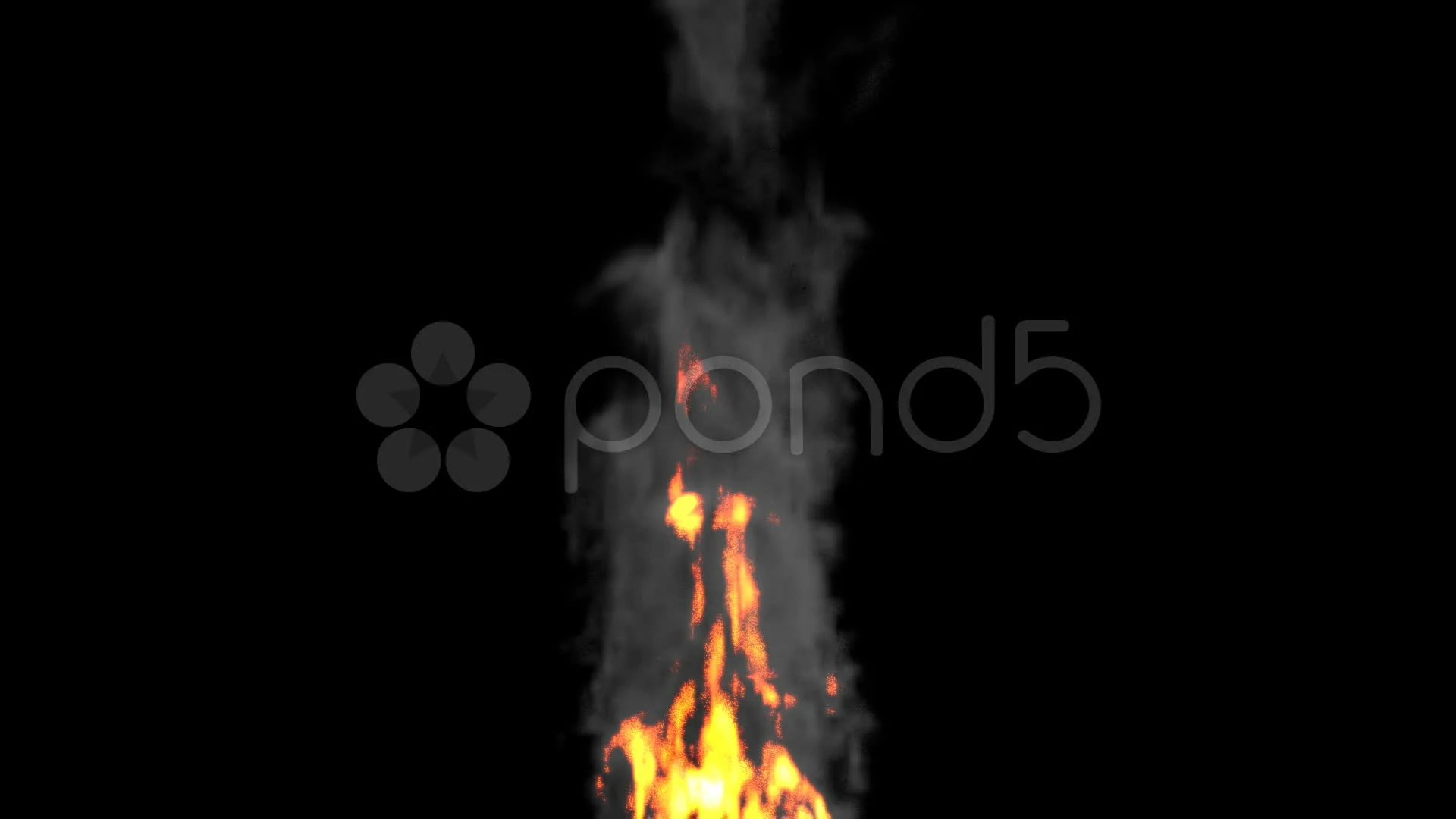 Animated fire with smoke | Stock Video | Pond5