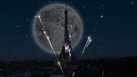 Animated firework video Stock Footage 99966586